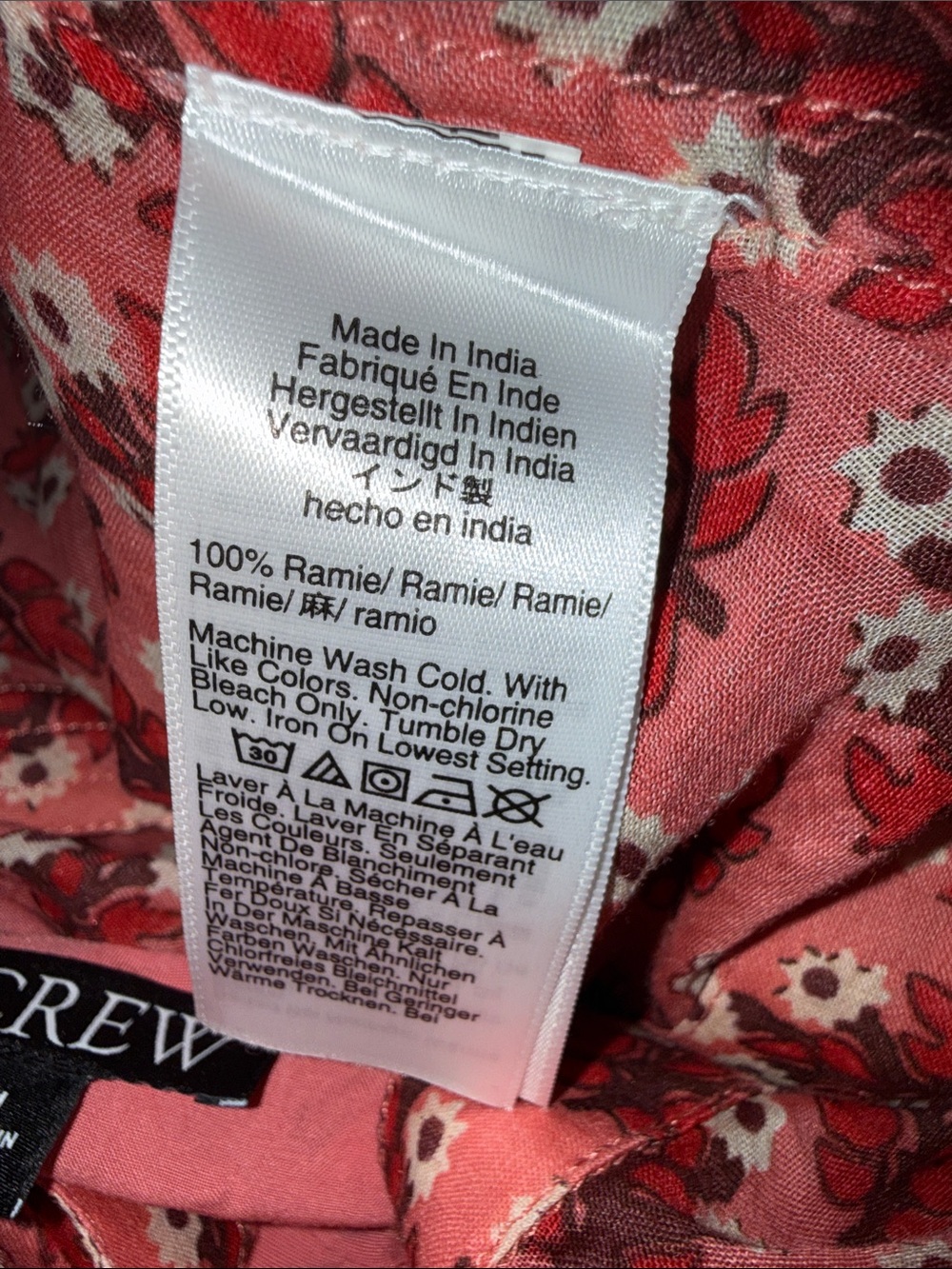 J. Crew Cabana Mini Dress in Block Print Ramie NWT Size Medium - Picture 6 of 7